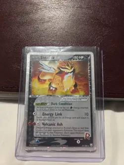 Rocket's Entei ex 97/109 Team Rocket Returns Holo Pokemon Ultra Rare TCG - Image 1