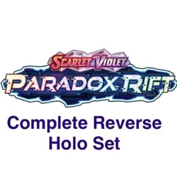 Pokemon SV04 Paradox Rift Complete Reverse Holo Foil Master Set 162 Cards - Image 1