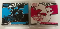Pokemon Black Bolt and White Flare Elite Trainer Box lot of 2 Factory Sealed - Image 1