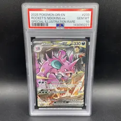 Team Rocket's Nidoking ex 2025 Pokemon Destined #233 Special Illustration PSA 10 - Image 1