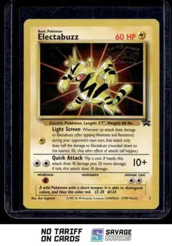 1999 Pokemon Promos - Wizards Black Star Electabuzz #2 - Image 1