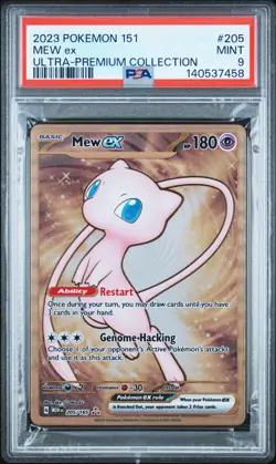 2023 POKEMON 151 ULTRA-PREMIUM COLLECTION #205 MEW EX PSA 9 - Image 1