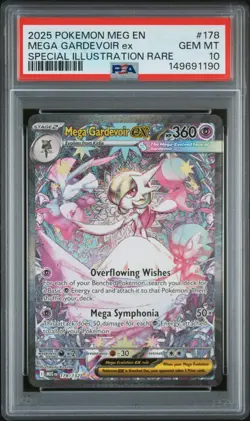 2025 POKEMON MEGA EVOLUTION SPECIAL ILLUSTRATION RARE MEGA GARDEVOIR EX PSA 10 - Image 1
