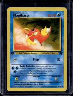 2000 Pokemon Team Rocket First Edition Magikarp #47/82 - Image 1