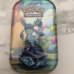 Pokemon TCG Prismatic Evolutions Mini Tin Glaceon Scarlet & Violet Sealed New - Image 1