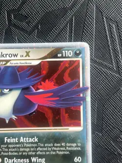 Pokemon TCG Honchkrow LV.X 132/132 Secret Wonders Holo Rare (English) - LP - Image 5