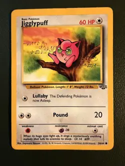 Pokemon TCG Jigglypuff 54/64 Jungle WOTC MP - Image 1
