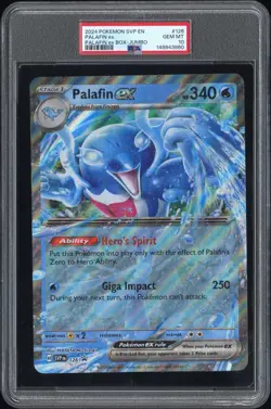 2024 POKEMON SVP EN-SV BLACK STAR PROMO PALAFIN EX BOX-JUMBO PALAFIN EX PSA 10 - Image 1