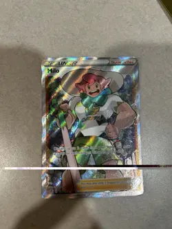 Pokemon Milo Trainer Full Art Ultra Rare Holo 190/192 Swsh02 Rebel Clash - Image 1