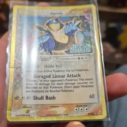 Pokemon Blastoise Delta Species Reverse Holo EX Crystal Guardians 2/100 HP 110 - Image 2
