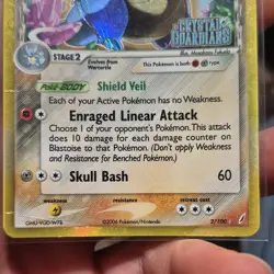 Pokemon Blastoise Delta Species Reverse Holo EX Crystal Guardians 2/100 HP 110 - Image 5