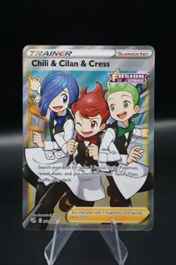 Chili & Cilan & Cress 258/264 - Fusion Strike -Pokemon NM - Image 1