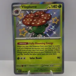 Pokemon Vileplume 094/091 SV: Paldean Fates Shiny Rare Holo 140 HP Solar Beam - Image 1