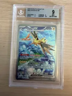 2023 Pokemon Scarlet and Violet 151 #202 Zapdos ex SIR BGS 9.0 - Image 1