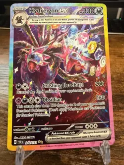 2024 Pokemon Surging Sparks Hydreigon ex 240/191 Special Illustration Rare SIR - Image 1
