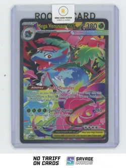 2025 Pokemon Mega Evolution Special Illus. Rare Holo Mega Venusaur ex #177/132 - Image 1