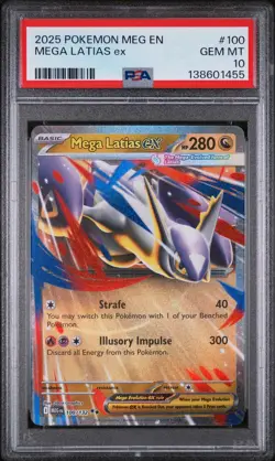 2025 POKEMON MEG EN-MEGA EVOLUTION #100 MEGA LATIAS EX PSA 10 - Image 1