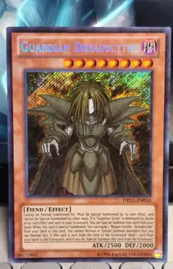 Yu-Gi-Oh TCG Collector's Guardian Dreadscythe DRLG-EN010 1st Secret +BONUS - Image 1