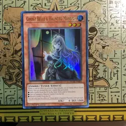 Yu-Gi-Oh! TCG Ghost Belle & Haunted Mansion Ultra Rare 1st Edition DUDE-EN004 - Image 1