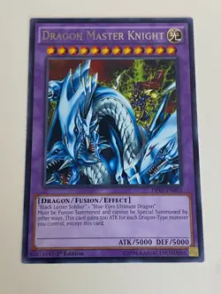Yugioh Dragon Master Knight Blue Eyes Ultimate Black Luster Soldier Free Holo A - Image 3