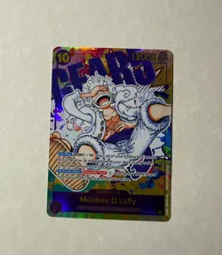 Monkey D. Luffy OP05-119 ENGLISH Alternate Art Gear 5 Secret Rare - Gem Mint - Image 1