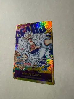 Monkey D. Luffy OP05-119 ENGLISH Alternate Art Gear 5 Secret Rare - Gem Mint - Image 3