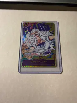Monkey D. Luffy OP05-119 ENGLISH Alternate Art Gear 5 Secret Rare - Gem Mint - Image 5