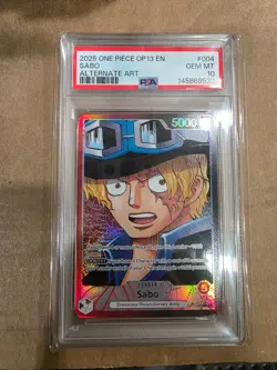Sabo One Piece Op13-Carrying On His Will 004 PSA 10 - Image 1