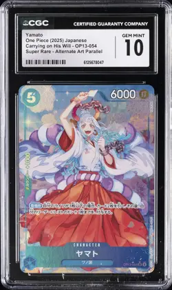 2025 ONE PIECE JAPANESE CARRYING ON HIS WILL SUPER RARE AA YAMATO CGC 10 - Image 1