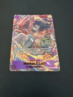 NM Monkey.D.Luffy (Japanese 3rd Anniversary Set Promo) OP09-119 English OPCG - Image 2