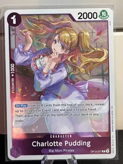 One Piece OP12-071 Charlotte Pudding EN MINT – FAST USA SHIPPING - Image 1
