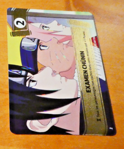 NARUTO MYTHOS 1ST ED EDITION CARD GAME HOLO CARTE 3 EXAMEN RARE FR MINT 2026 - Image 1