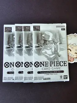 4x One Piece Card Game TCG - Tournament Pack 2025 Vol. 1 - English SEALED - Image 1