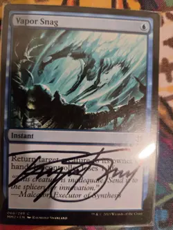 Signed Vapor Snag - Modern Masters 2015 (MM2) - MTG - Magic: The Gathering - Image 1