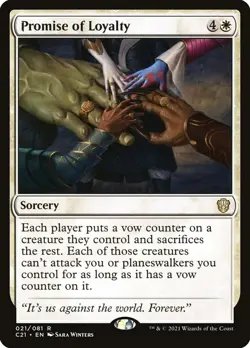MTG Promise of Loyalty ** Commander 2021 ** English (NM) - Image 1