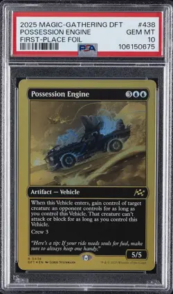 2025 MTG AETHERDRIFT FIRST-PLACE FOIL #0438 POSSESSION ENGINE PSA 10 - Image 1