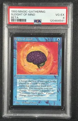 SLEIGHT OF MIND PSA 4 1993 MAGIC: THE GATHERING MTG BETA #NNO 4541 - Image 1