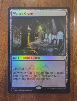 Watery Grave | NM | FOIL | Ravnica Remastered | RVR #291 | MTG - Image 1