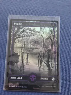 MTG Swamp (FOIL Full Art) 272 Innistrad: Midnight Hunt M/NM - Image 1