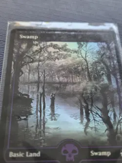 MTG Swamp (FOIL Full Art) 272 Innistrad: Midnight Hunt M/NM - Image 2
