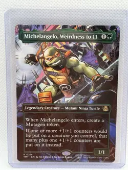 Michelangelo, Weirdness to 11 (Borderless) TMNT Regular 0214 - Image 1