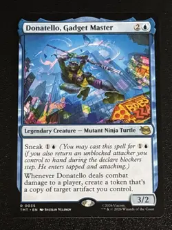 MTG Teenage Mutant Ninja Turtles Donatello, Gadget Master 0035 NM Rare - Image 1