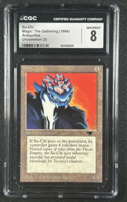 SU-CHI CGC 8 1994 MAGIC: THE GATHERING MTG ANTIQUITIES #NNO UNCOMMON 8256 - Image 1