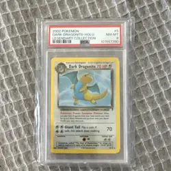 Pokemon Dark Dragonite Holo Legendary Collection 2002 PSA 8 Holo Rare 5/110 - Image 1