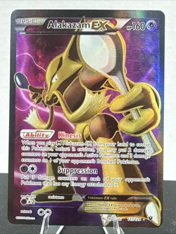 Alakazam EX 117/124 (Full Art) Ultra Rare XY - Fates Collide Pokemon Card - Image 1