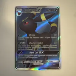 Pokemon Umbreon GX Full Art 142/149 SM Base Set Ultra Rare Holo 200 HP Stage 1 - Image 1