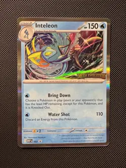 Pokemon TCG Inteleon (Prerelease) 002 MEP Mega Evolution Promo Stamped Near Mint - Image 1