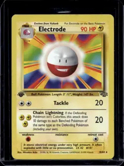 1999 Pokemon Jungle 1st Edition Electrode #18/64 - Image 1