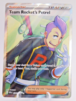 Team Rocket's Petrel 226/182 Pokemon Destined Rivals Ultra Rare Near Mint Card - Image 1