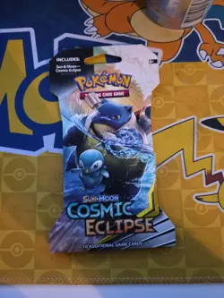 Pokemon TCG Sun & Moon Cosmic Eclipse Sleeved Booster Pack Factory Sealed 820650805899 - Image 1